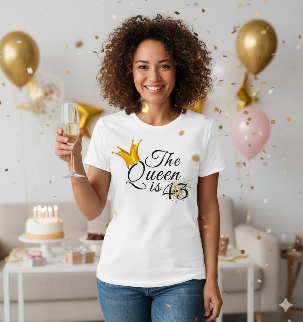 Queen is 43 Birthday shirt