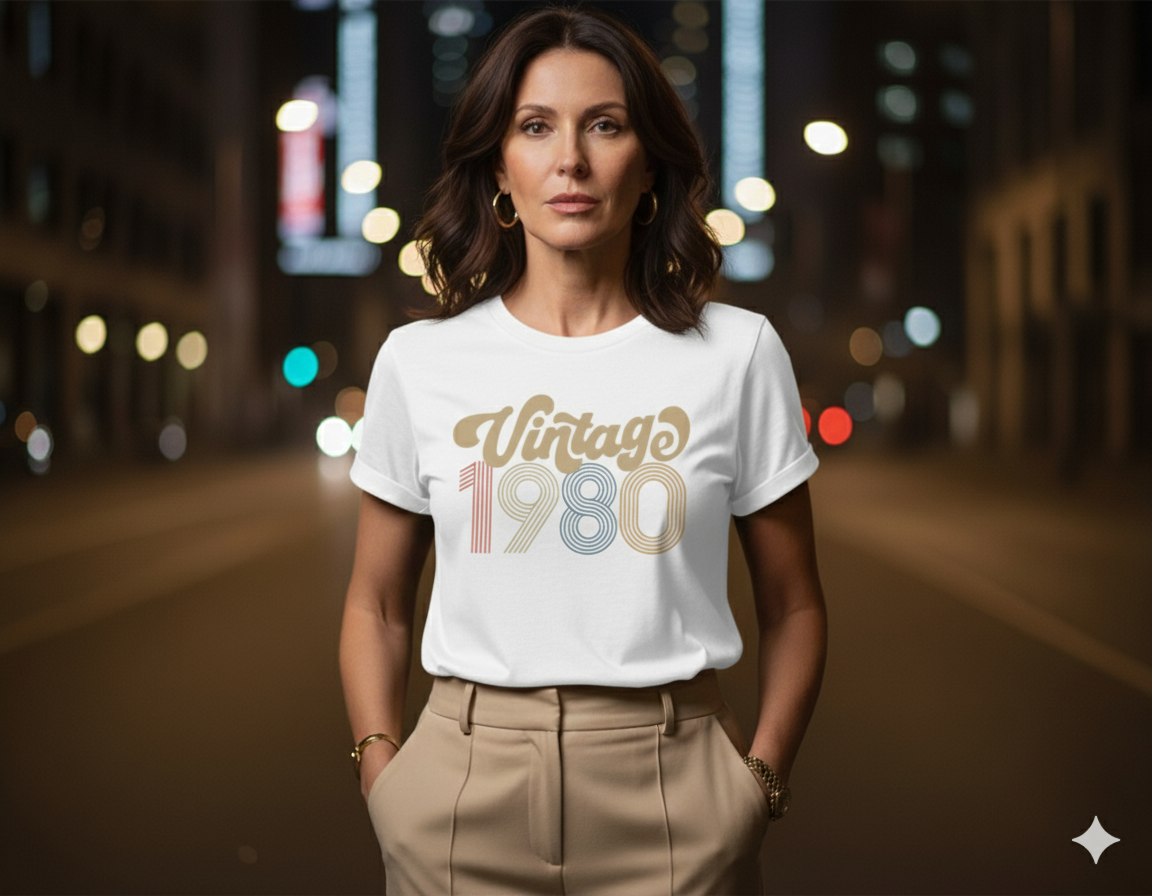 45th Birthday Shirt Vintage 1980