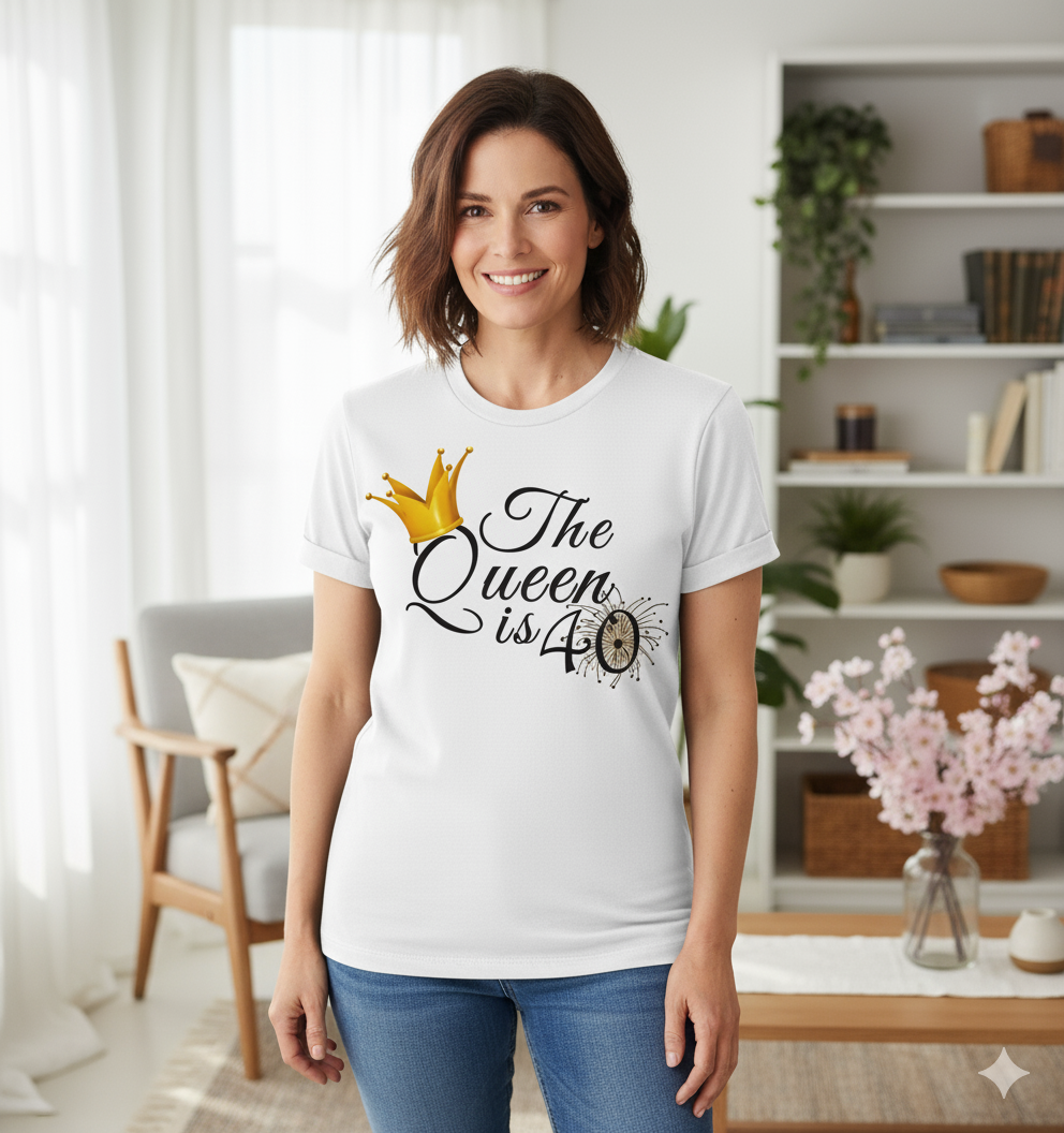 Queen is 40 Birthday shirt