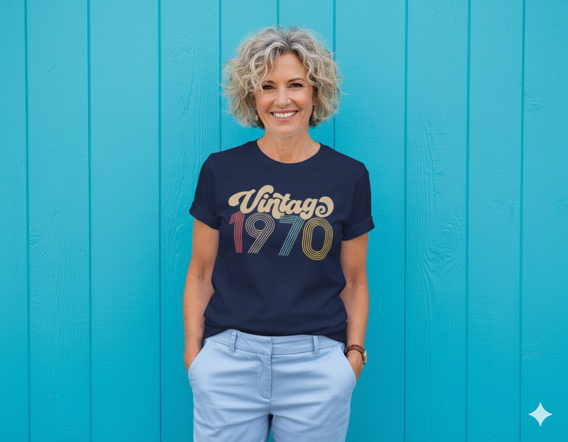 55th Birthday Shirt Vintage 1970