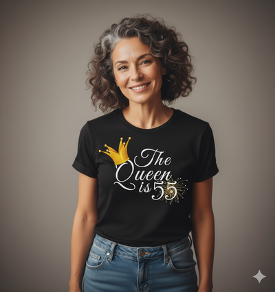 Queen is 55 Birthday shirt