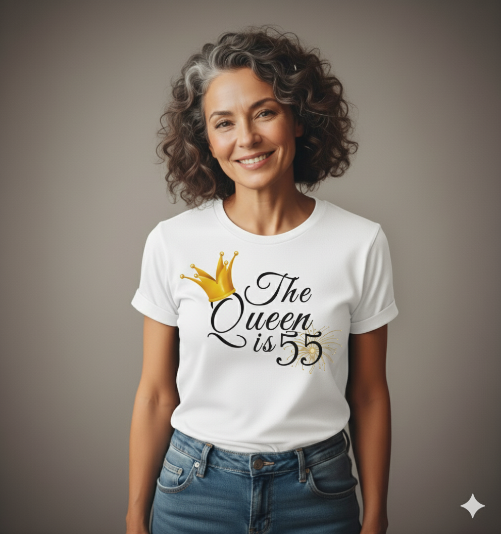 Queen is 55 Birthday shirt