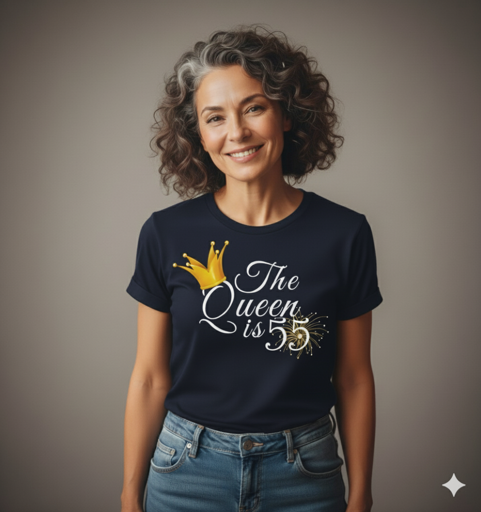 Queen is 55 Birthday shirt