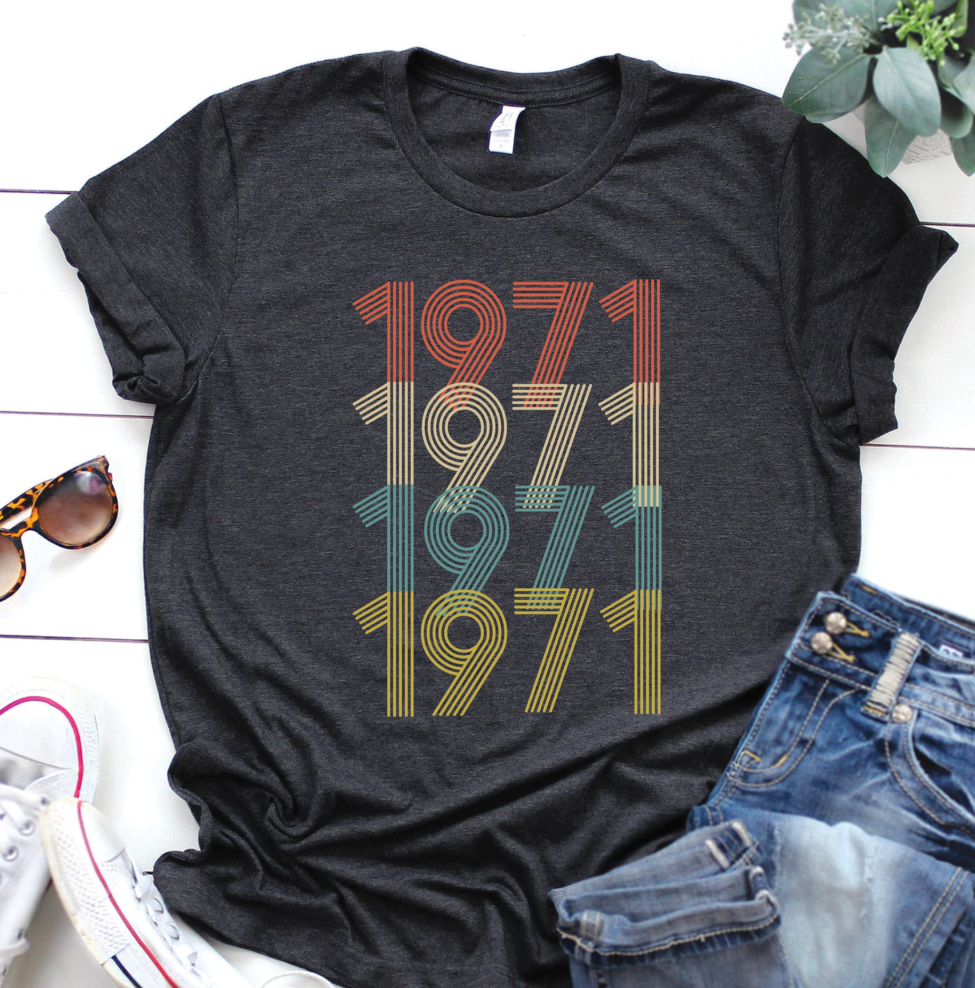 Vintage 1971 Shirt, 52nd Birthday, gift for her
