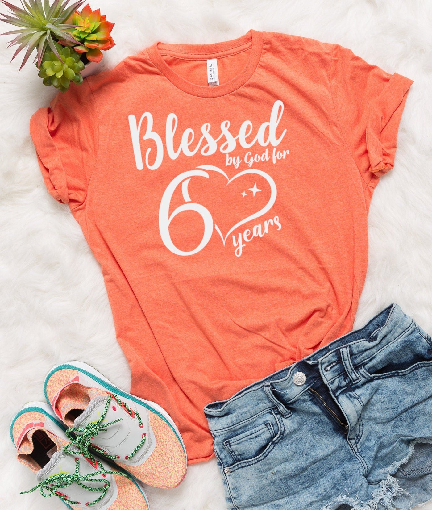 Blessed by God for 60 Birthday Shirt Gift For Women