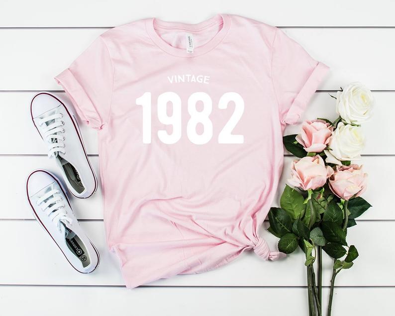 Vintage 1982 Birthday T-Shirt | 41st Birthday Party T-Shirt Cotton
